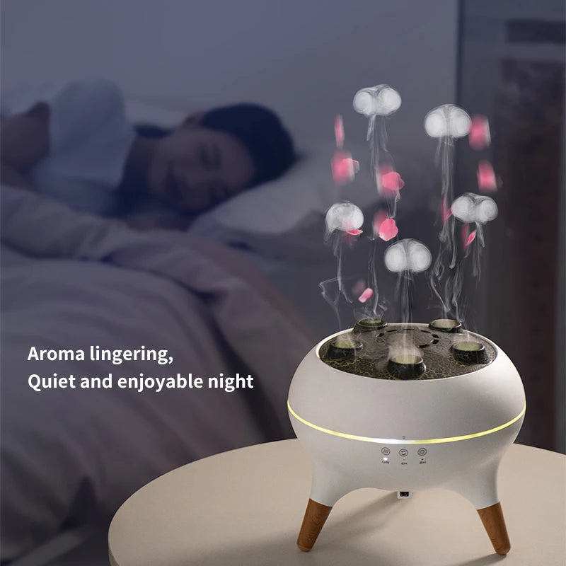 Difusor Medusa Luminosa — Humidificador con Luces de Colores y Niebla Ultrasónica
