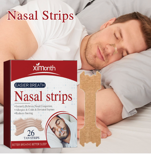 Tiras Nasales Antirronquidos — Respira Mejor Cada Noche